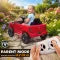 12V Dodge RAM 3500 Kids Ride-On Car – Dual Motors & Remote Control, Red
