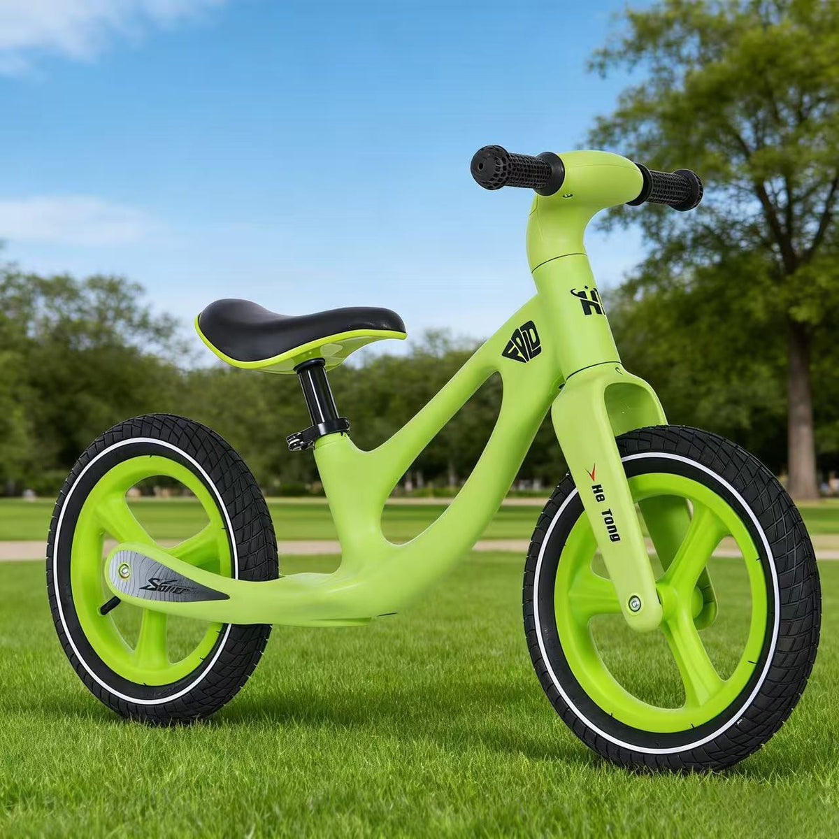 Footless Self-Balancing Scooter with Adjustable Height to Help Learn Walking and Riding
