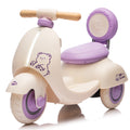 12V Kids Ride on Electric Motorcycle,Toddler Scooter W Parents Control,Three-Wheel Stable Design,Special Wooden Handle,Smoother Output and Slow Start&Stop,More Suitable for 1-3 Years Babys First Toy.
