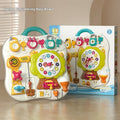 Montessori Busy Board infant unlocking toy full view