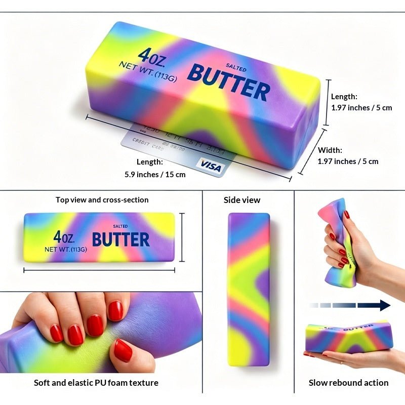 Slow-rise squishy stress relief squeeze toy in assorted styles