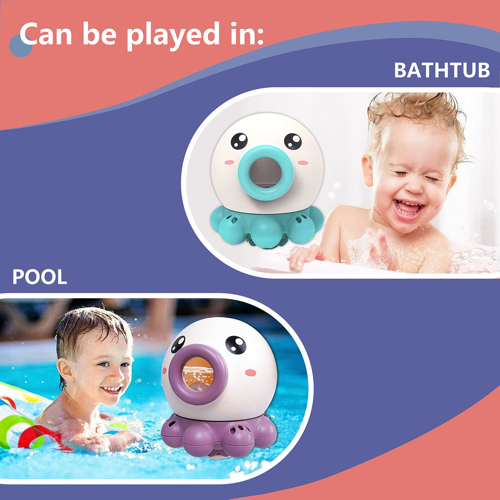 Octopus Fountain Bath Toy – Rotating Water Sprinkler for Kids