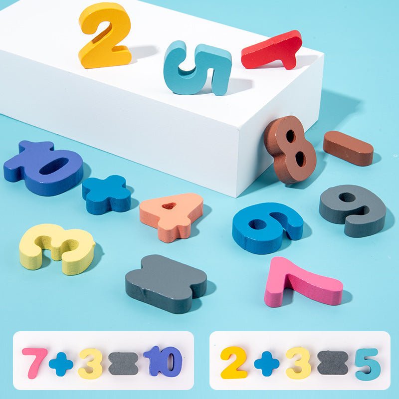 7-in-1 Wooden Montessori Learning Board – Math & Shapes