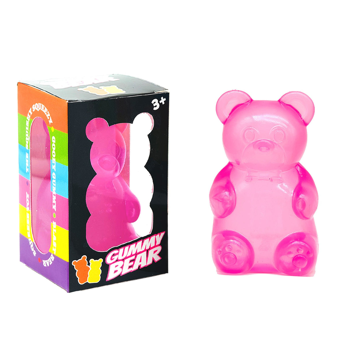 Gummy bear squishy squeeze fidget toy for kids and adults