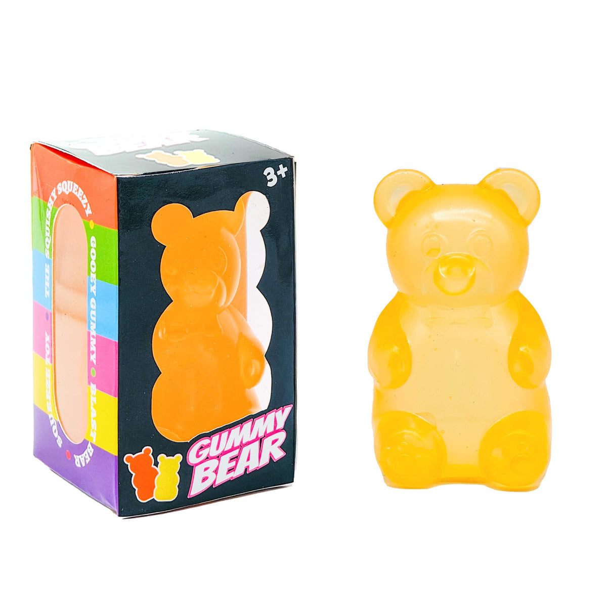 Gummy bear squishy squeeze fidget toy for kids and adults