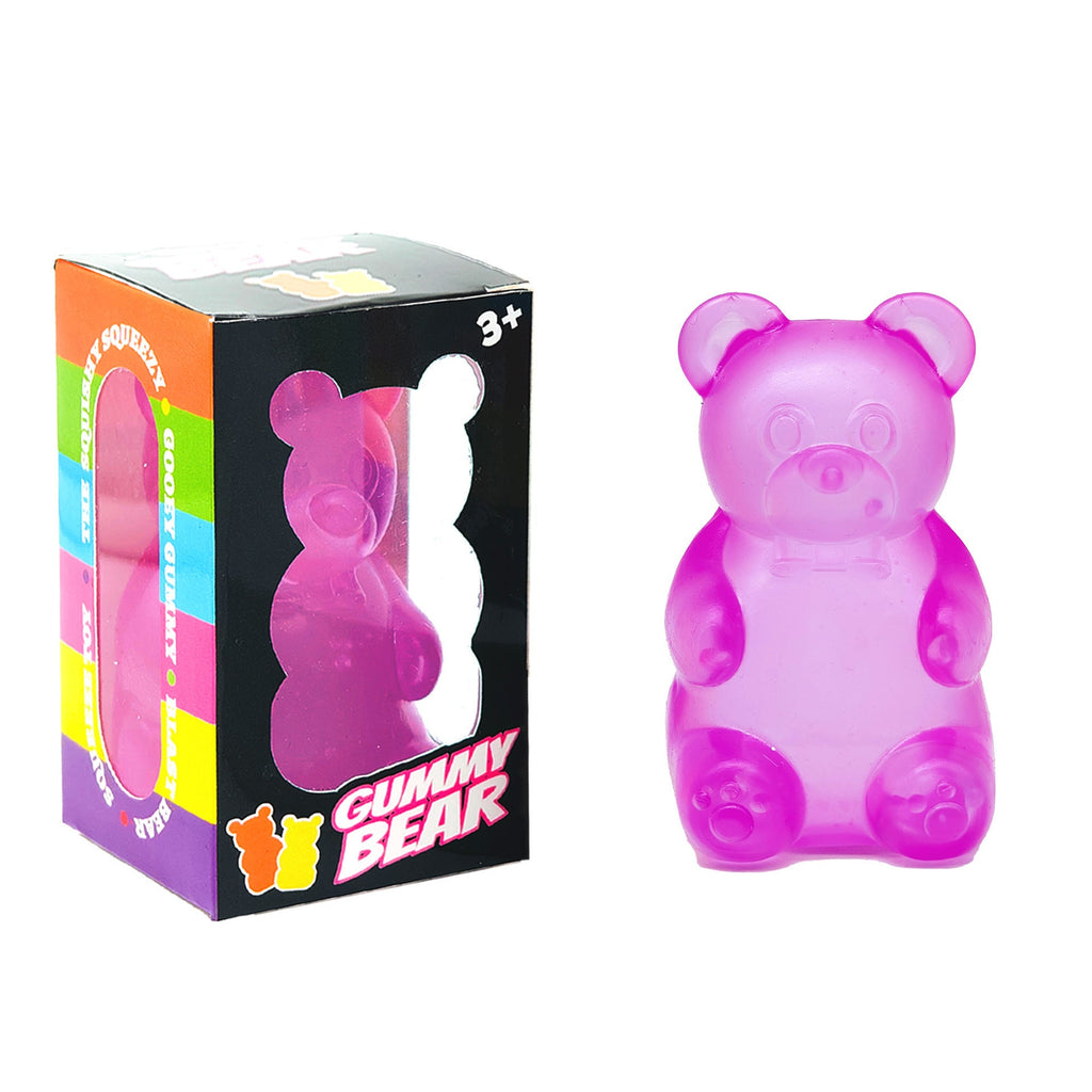 Gummy bear squishy squeeze fidget toy for kids and adults