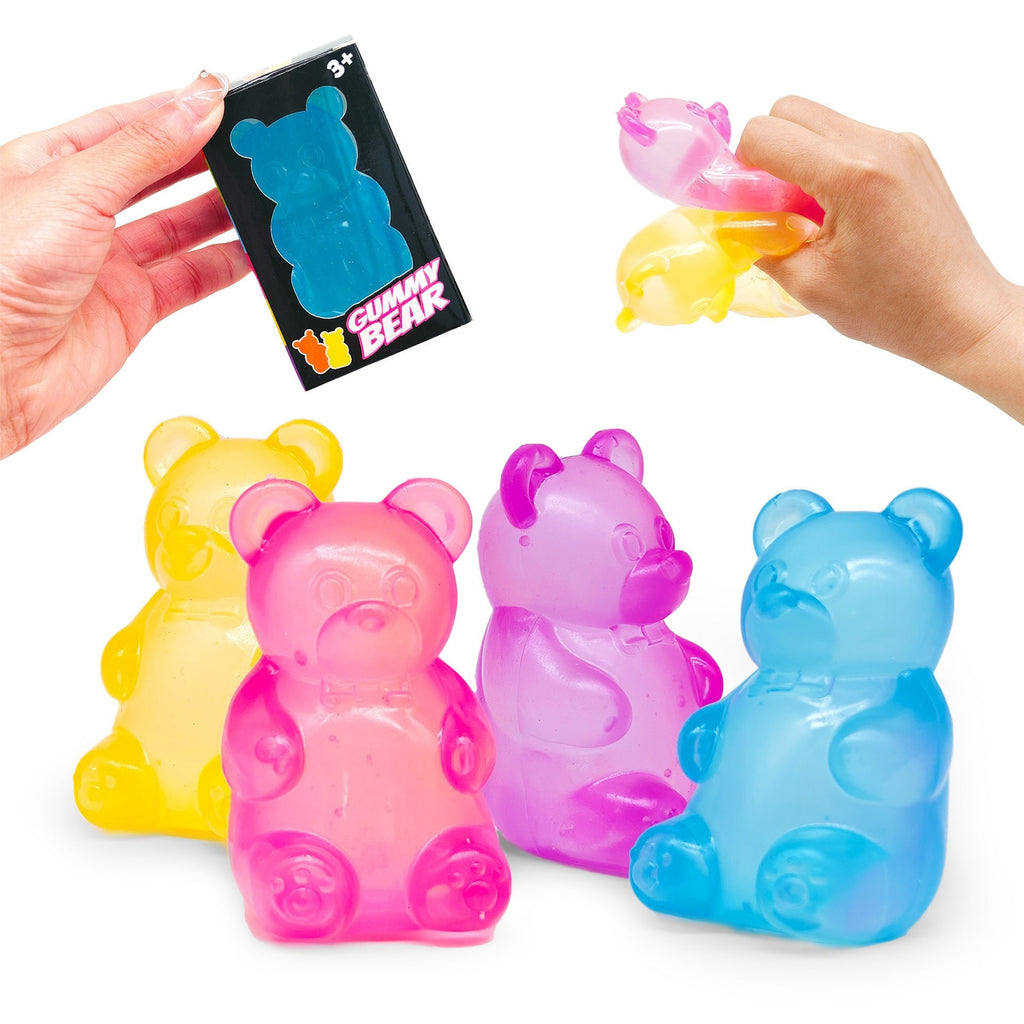 Gummy bear squishy squeeze fidget toy for kids and adults