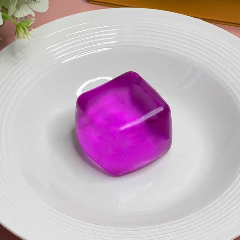 Kids squishy ice cube and candy squeeze stress relief toy