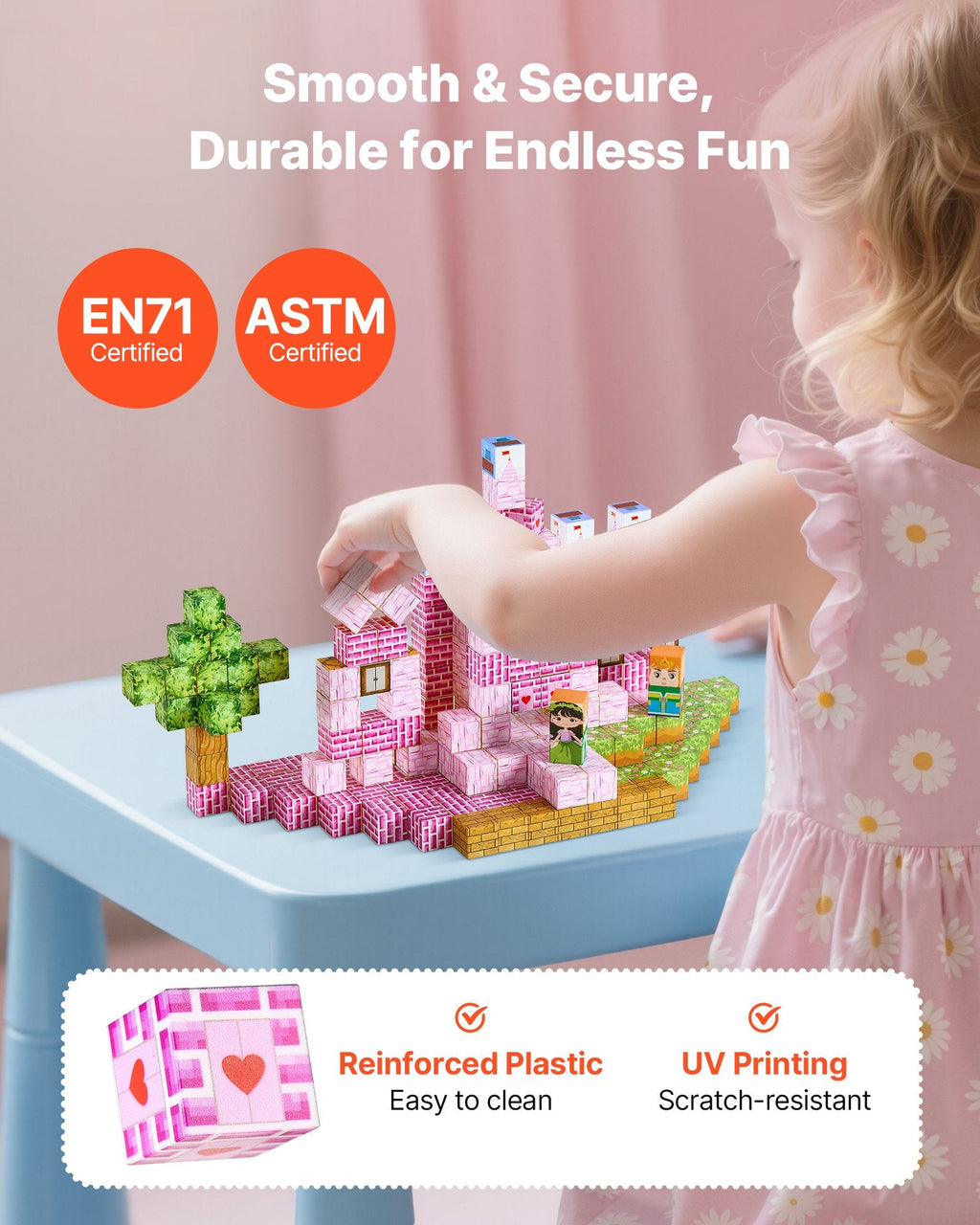 Princess castle villa dollhouse simulation playset for kids