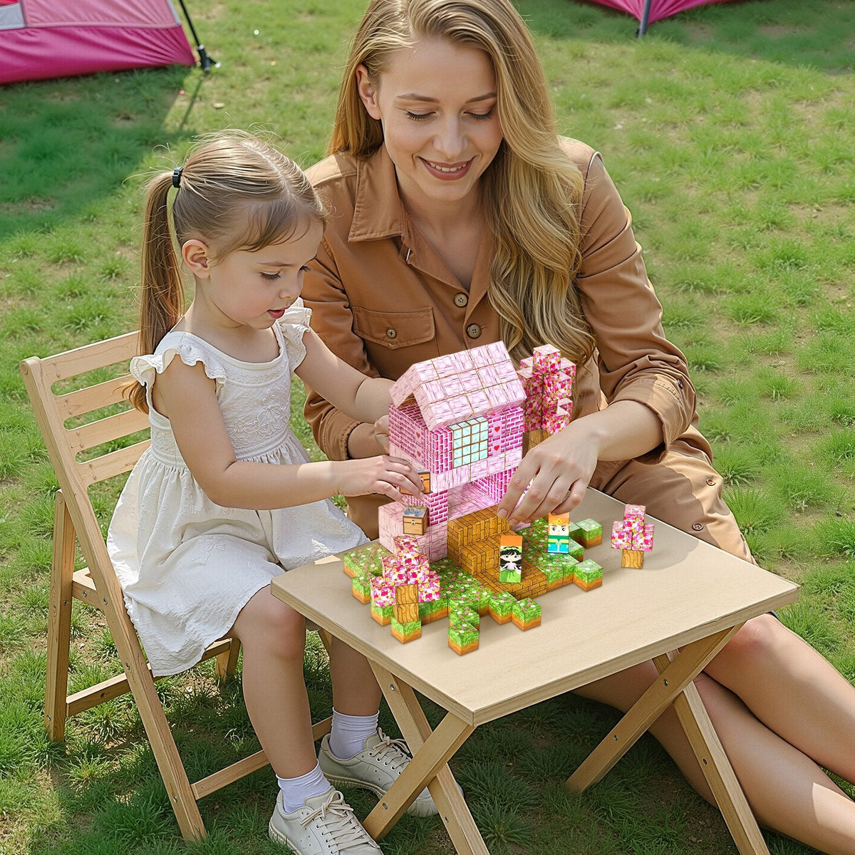 Magnetic blocks princess castle set 100 PCS STEM toy for kids