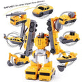 Magnetic Transformer Robot Toy Car 21-piece set full view