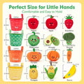 Montessori Sensory Fruit and Vegetable Toy Set full view