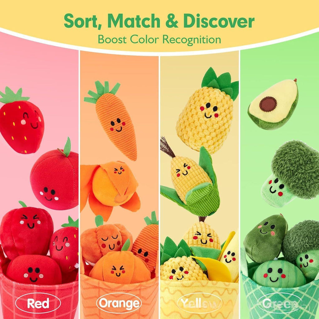 Montessori Fruit and Vegetable Toy Set educational gift for toddlers
