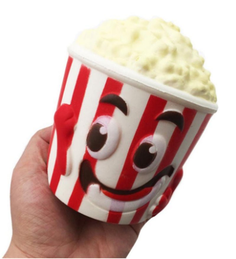 Popcorn cup squeeze fidget toy for stress relief kids and adults